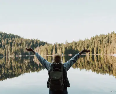 Woman at Lake